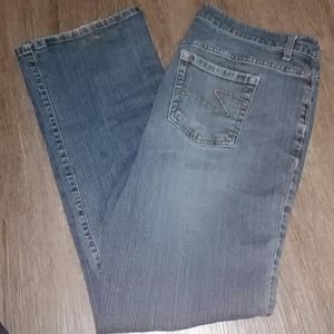 Liz & Co Stretch Jeans Medium Wash Boot Cut sz 14